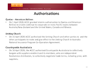 , Aide-mémoire de l’ACCC – avril 2026