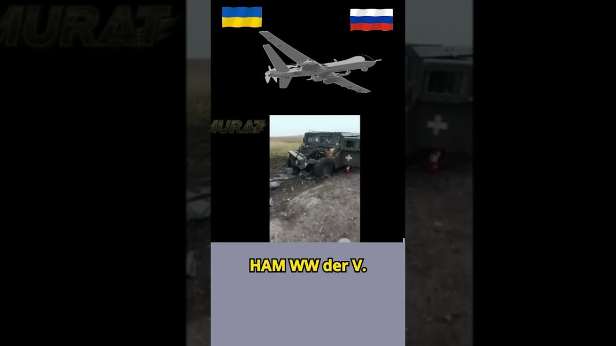 ukraine-krieg : Russische Drohne zielt auf ukrainische Drohne, die massive Raketen tragen