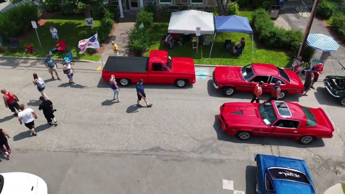 Exposition de voitures anciennes à Chénéville, Canada, 14 juillet 2024