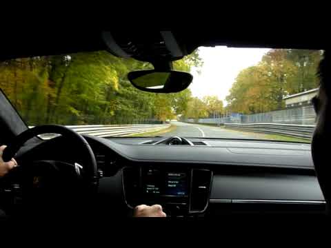Montlhery autodrome in a Panamera Turbo