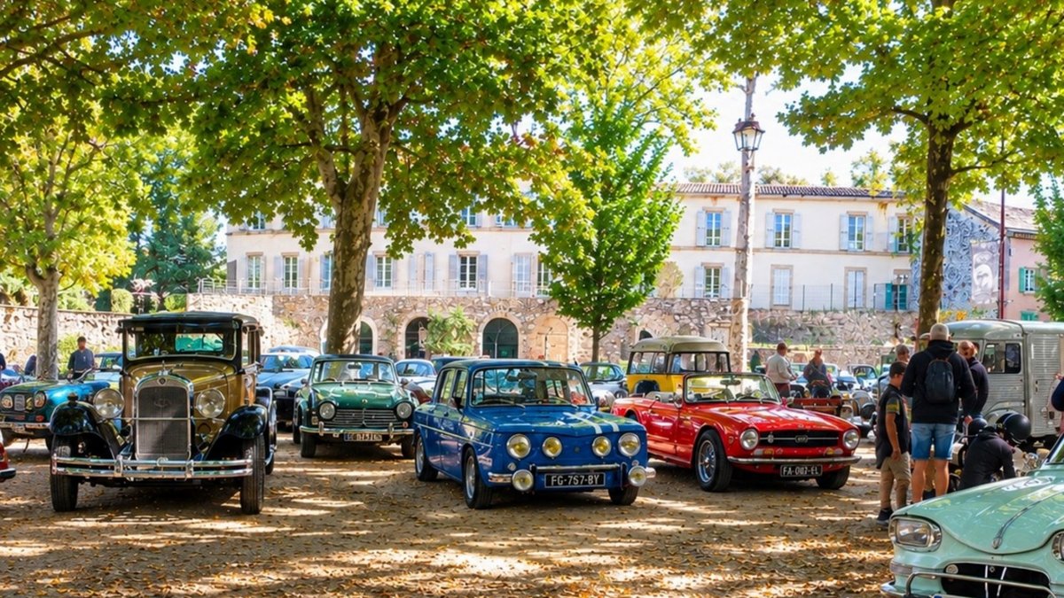 Monestiés. Les voitures anciennes ont animé le village