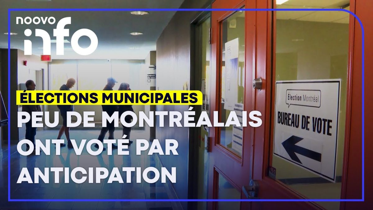 Élections municipales: environ 5% des Montréalais ont voté par anticipation